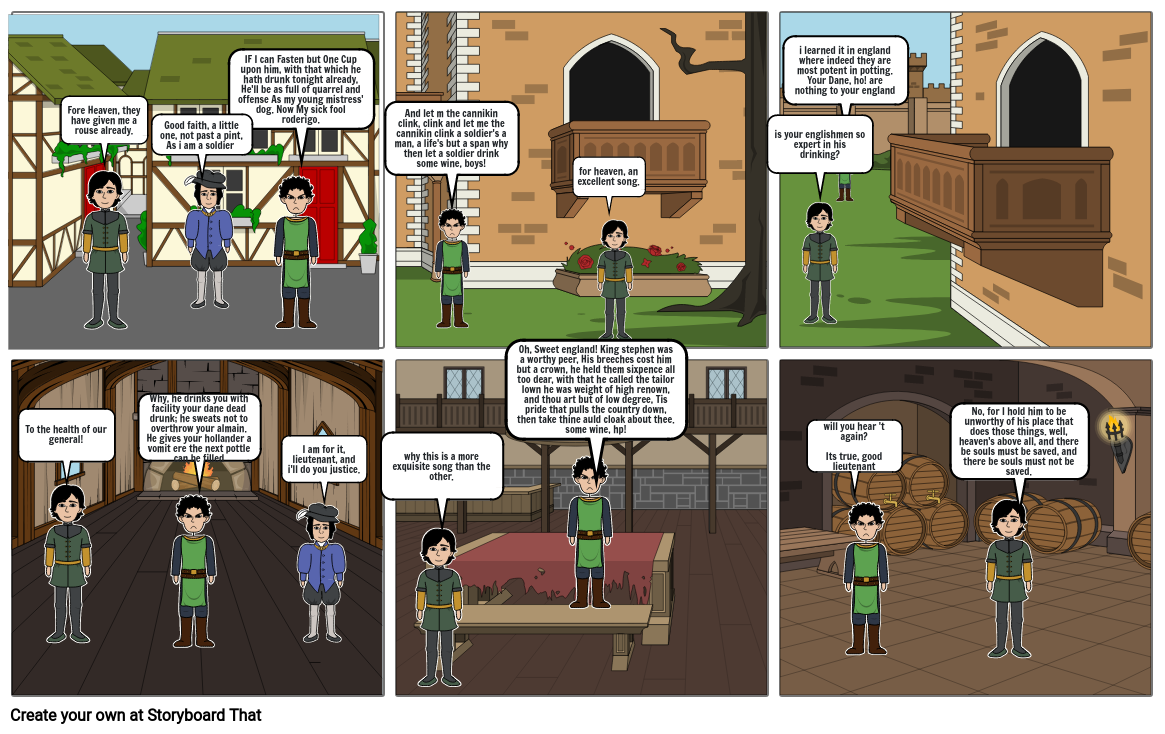 Othello project Storyboard by b0fa4332