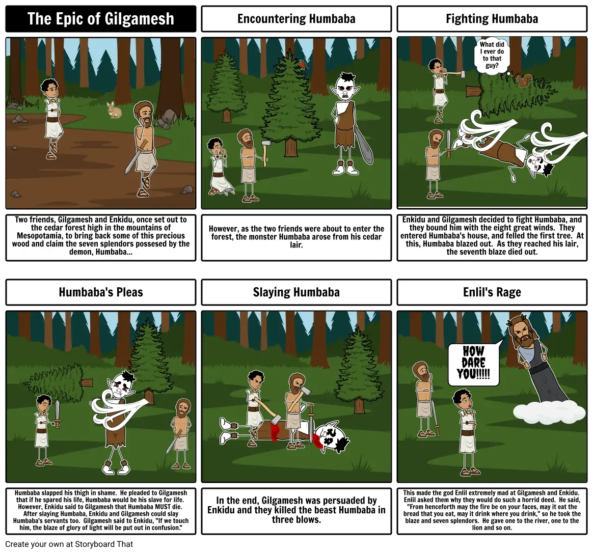 THE EPIC OF GILGAMESH Storyboard Por B1150bcc