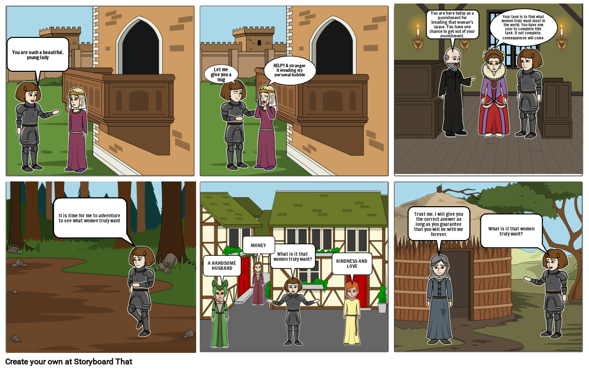 The Wife of Bath’s Tale Storyboard by b1df6aa5