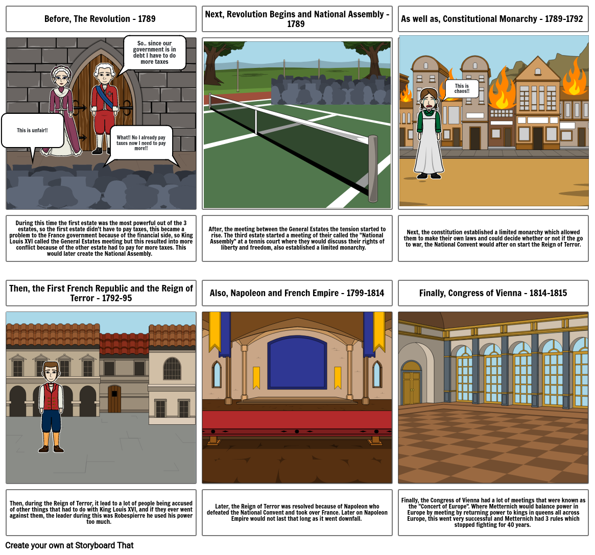 French Revolution Storybook Storyboard by b1e94e1b