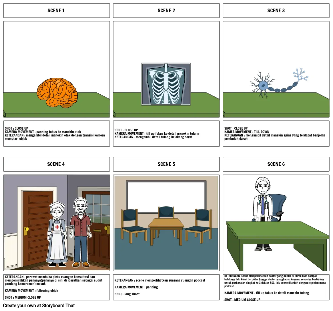 BUMPER STORYBOARD