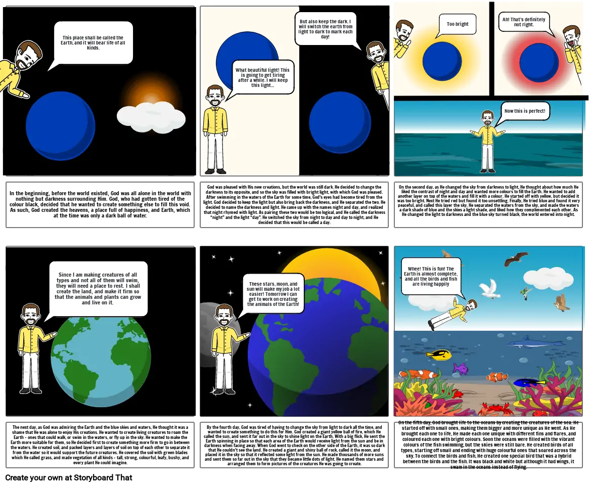 Religion Creation Story Comic