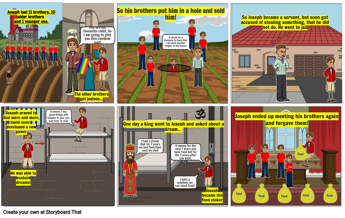 Joseph and his brothers Storyboard od Strane b292f005