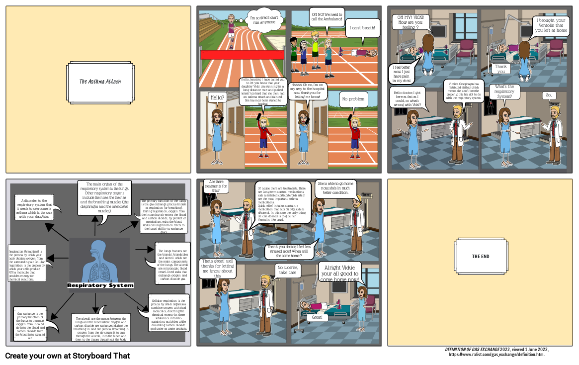 Science Comic - Respiratory System