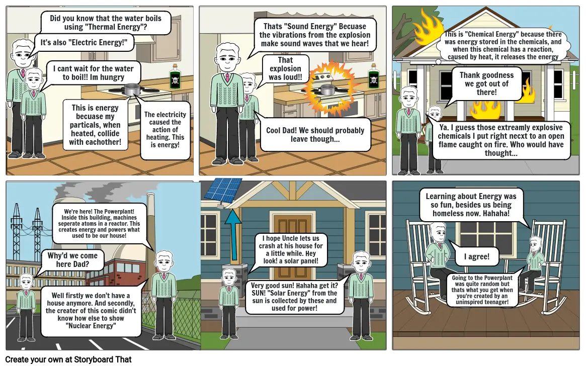Gabriel Rahn Energy Comic Strip