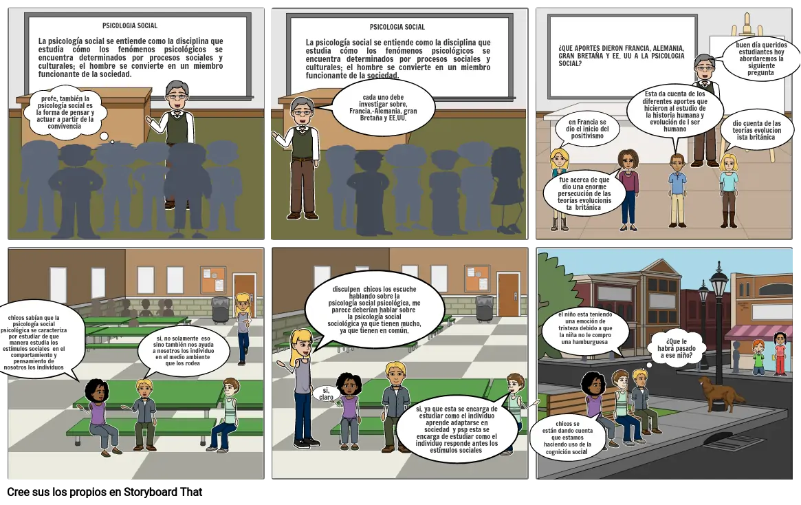 Historieta De Psicologia Social Storyboard By B2df52ac 7920