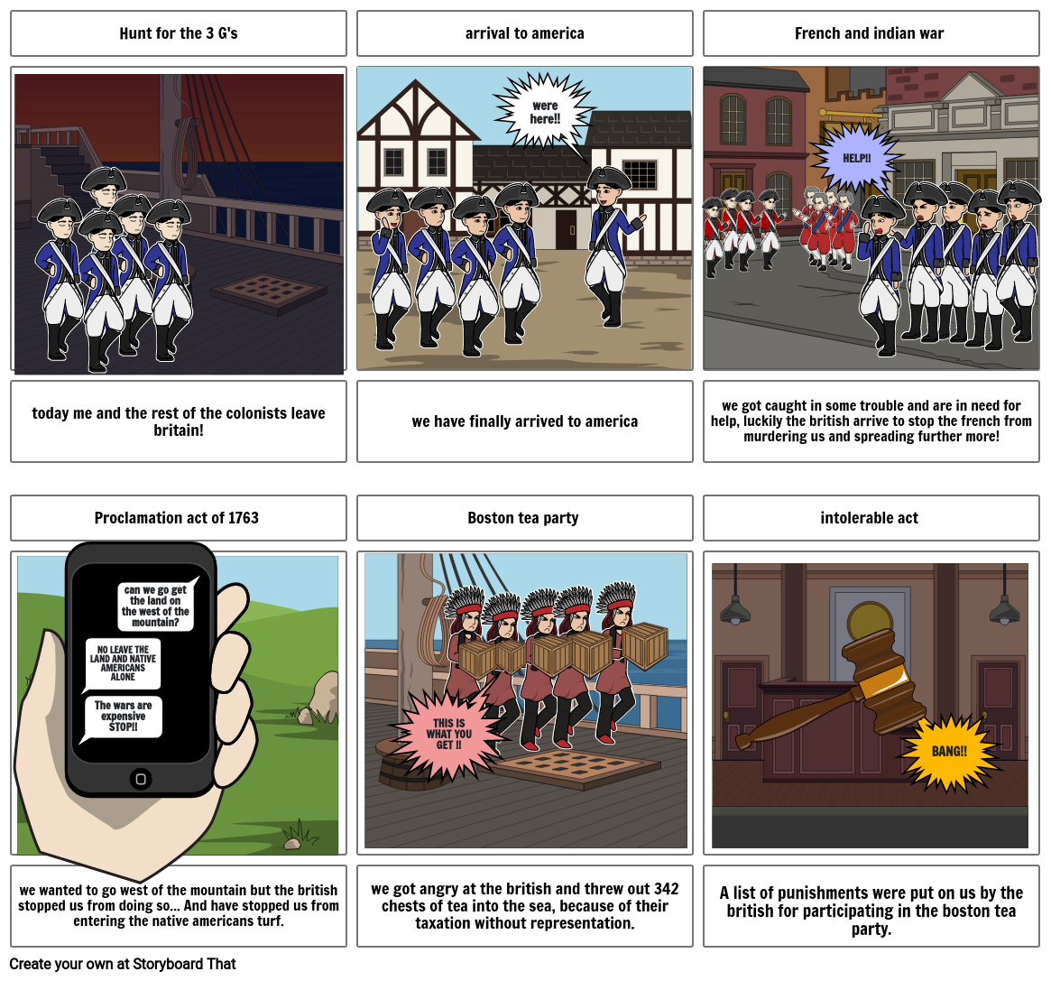 American Revolution Storyboard Por B2dfc3ea