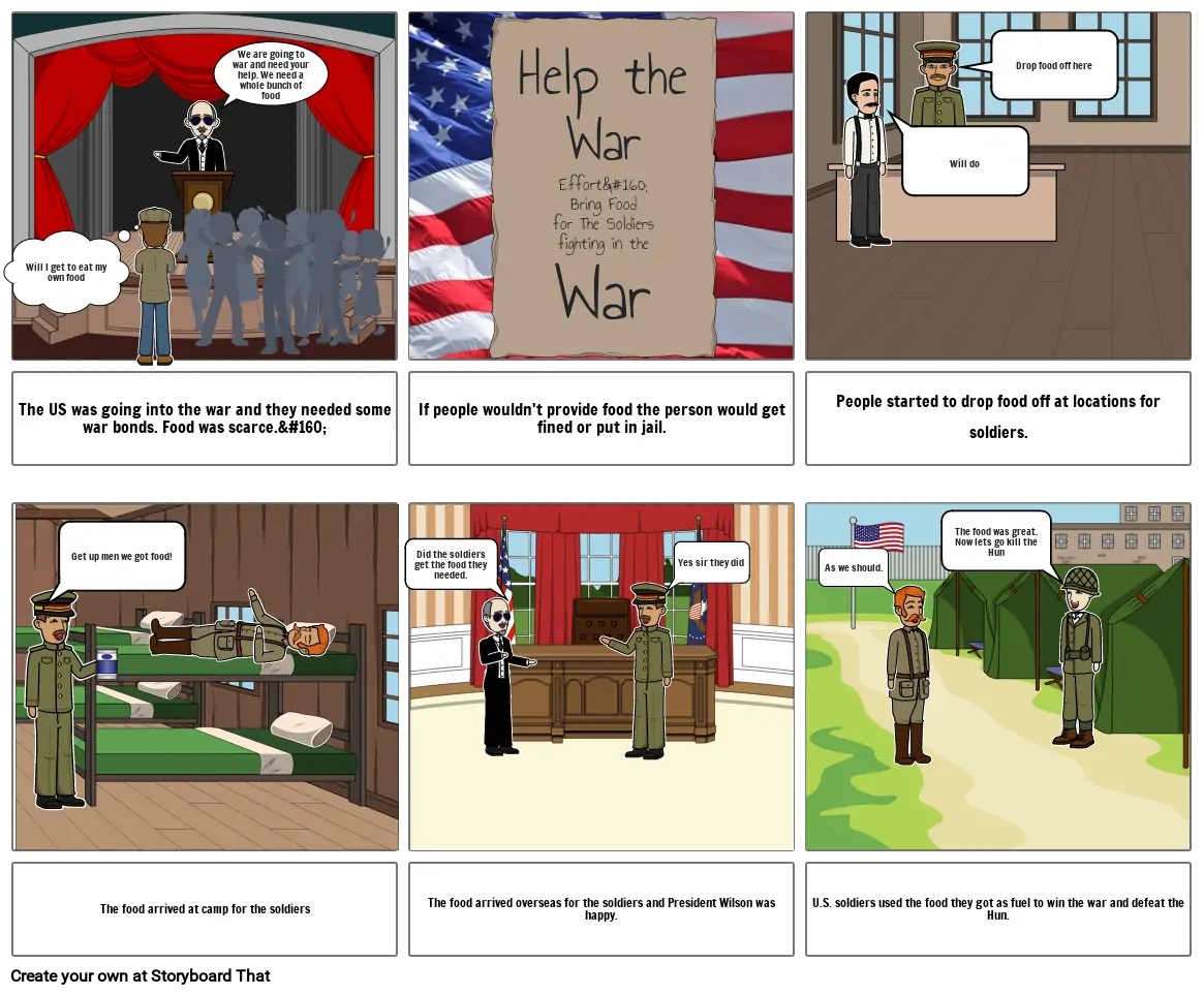 WWI Homefront Story Strip