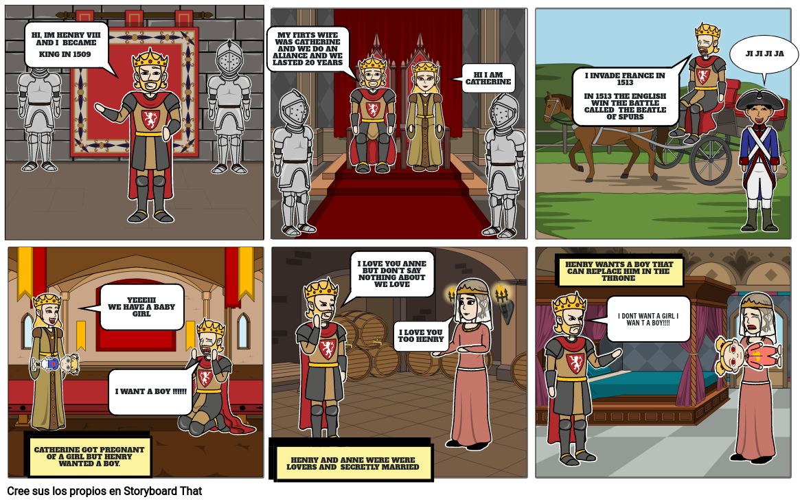 COMIC HENRY VIII Storyboard by b32c9a88