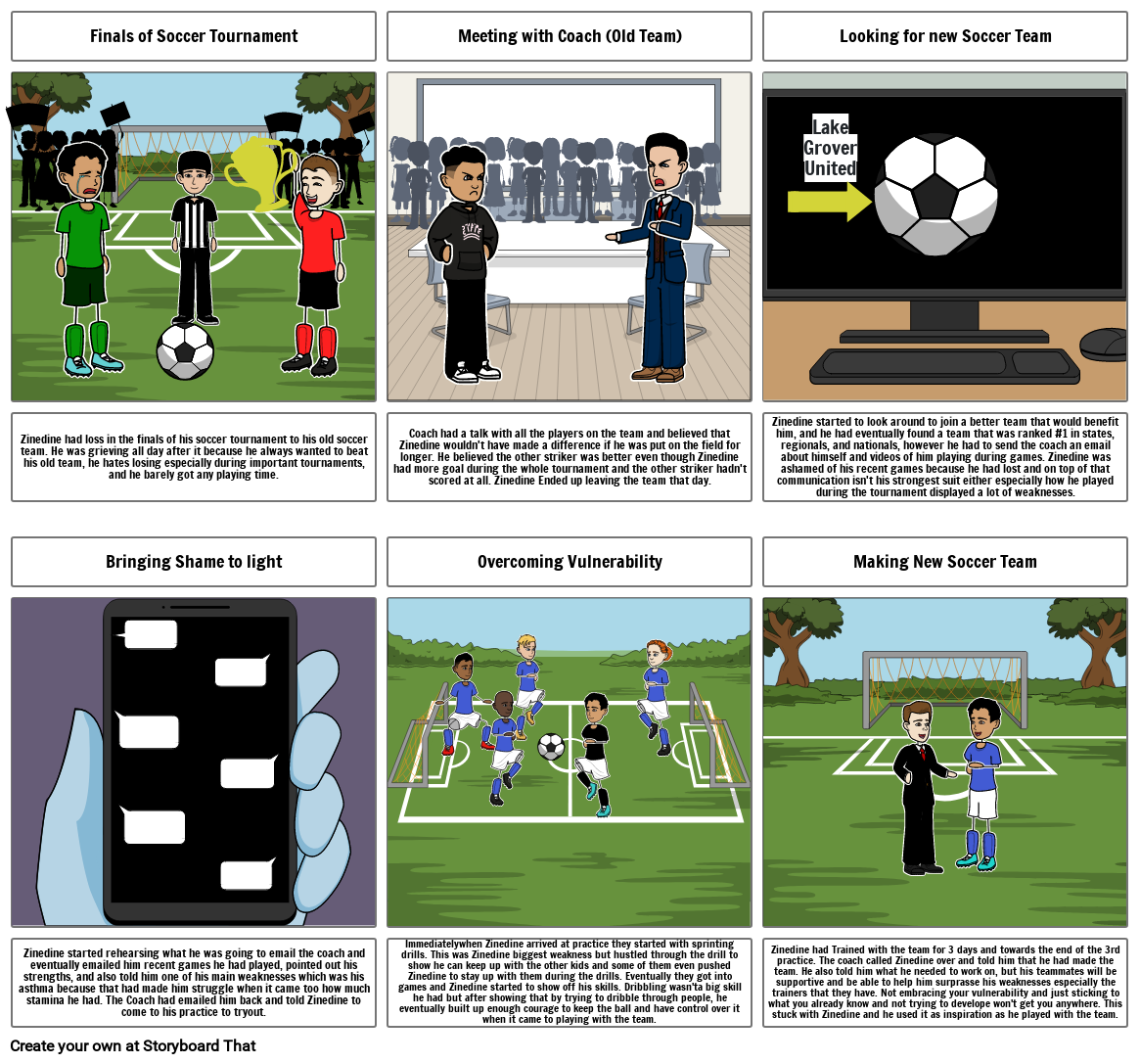 Soccer Story Storyboard by b34a48a9