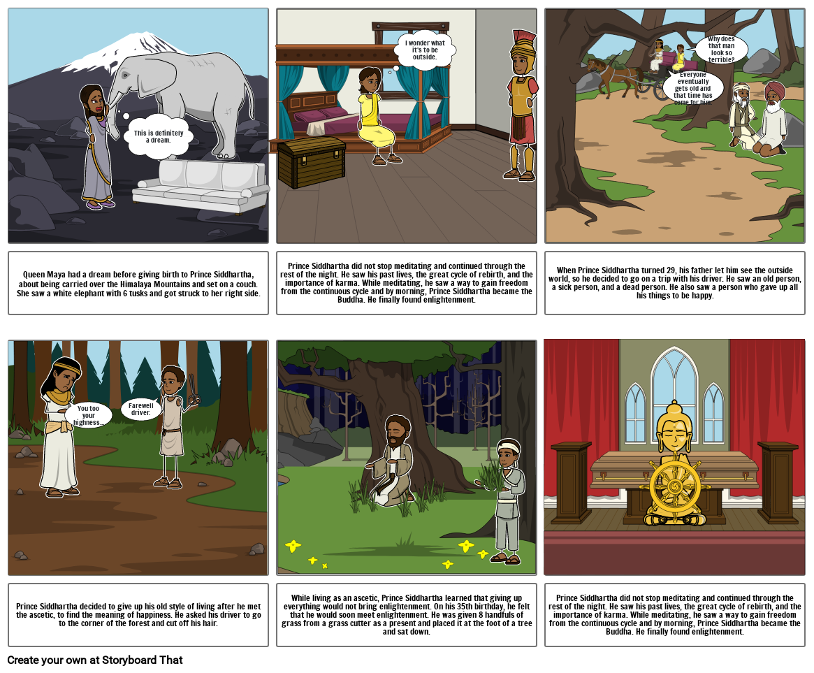 Buddha Storyboard Storyboard by b3708dd5