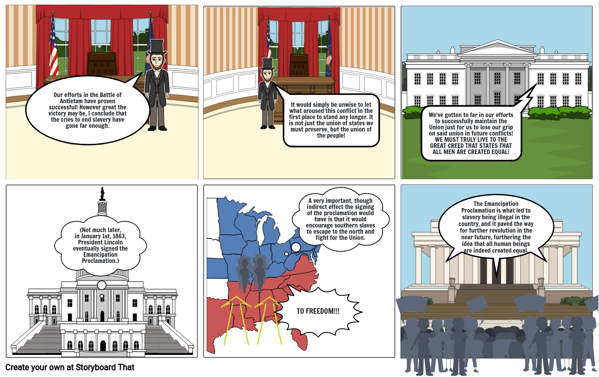 Emancipation Proclamation Storyboard by b37a34af