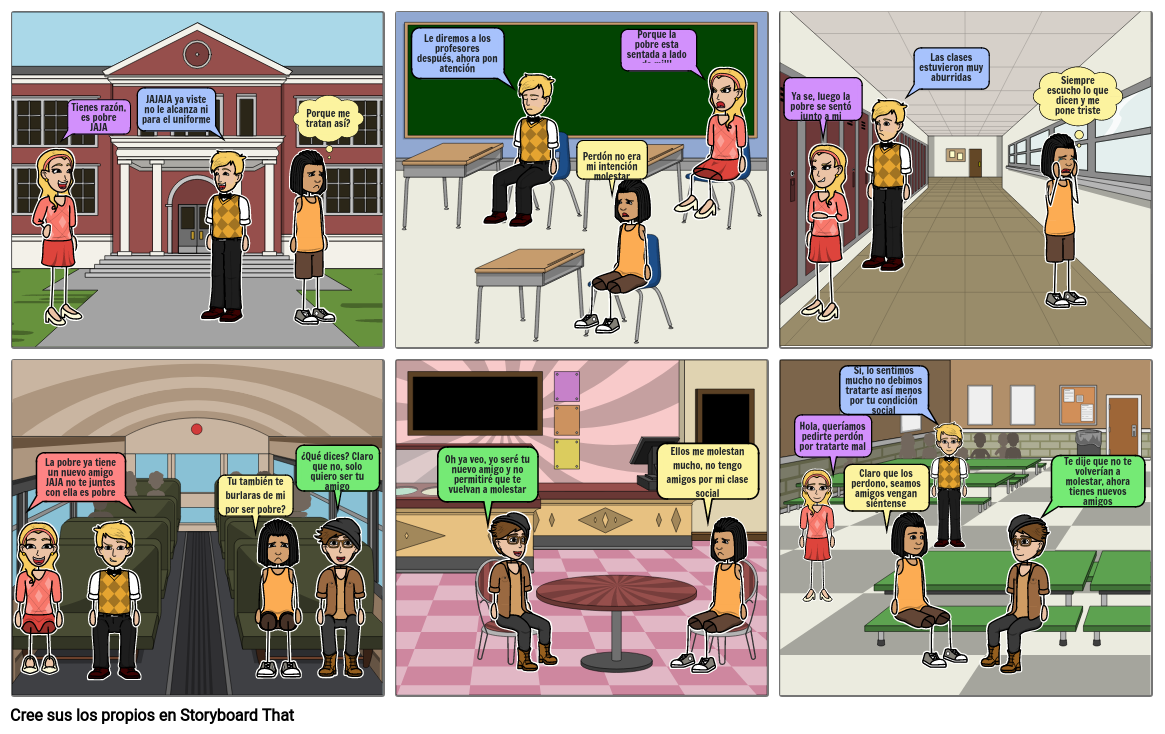 Discriminación En Adolescentes Storyboard By B3d7f849 8127