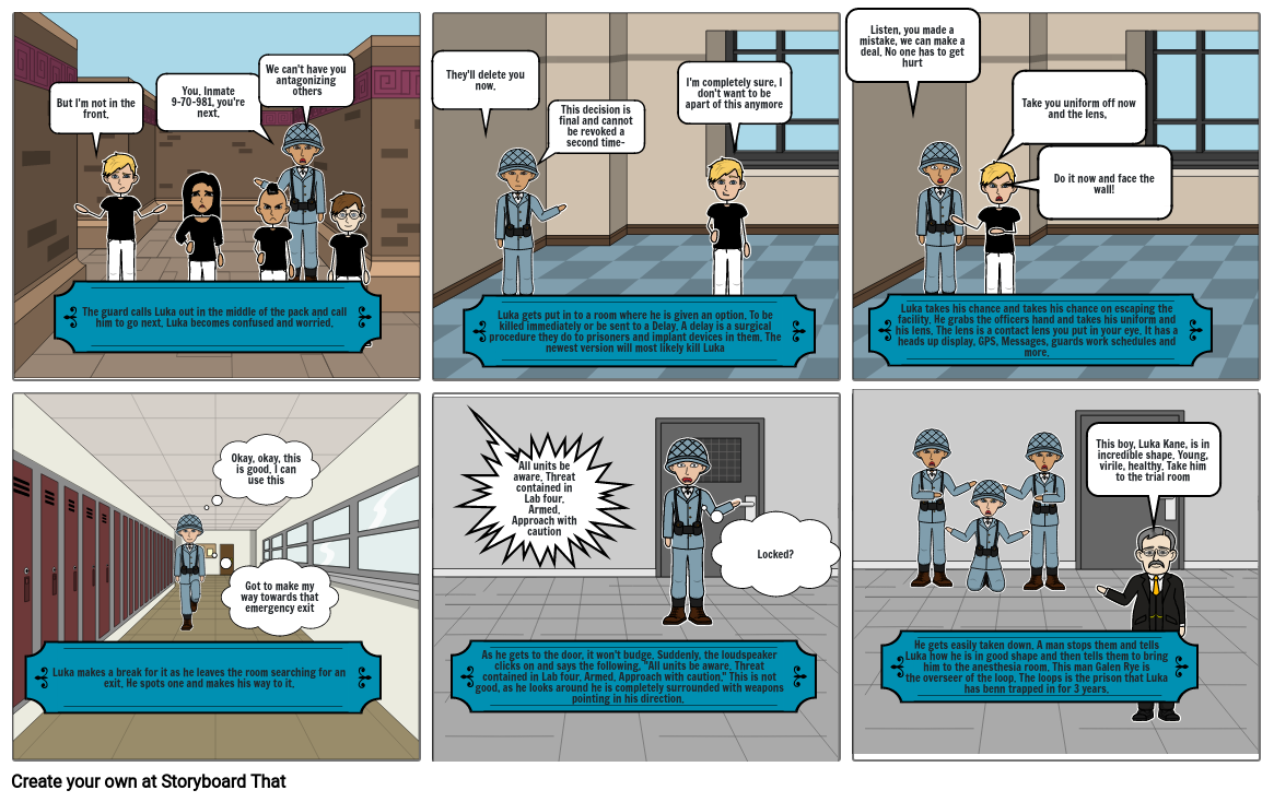 English Project, Comic strip Storyboard by b42e289d