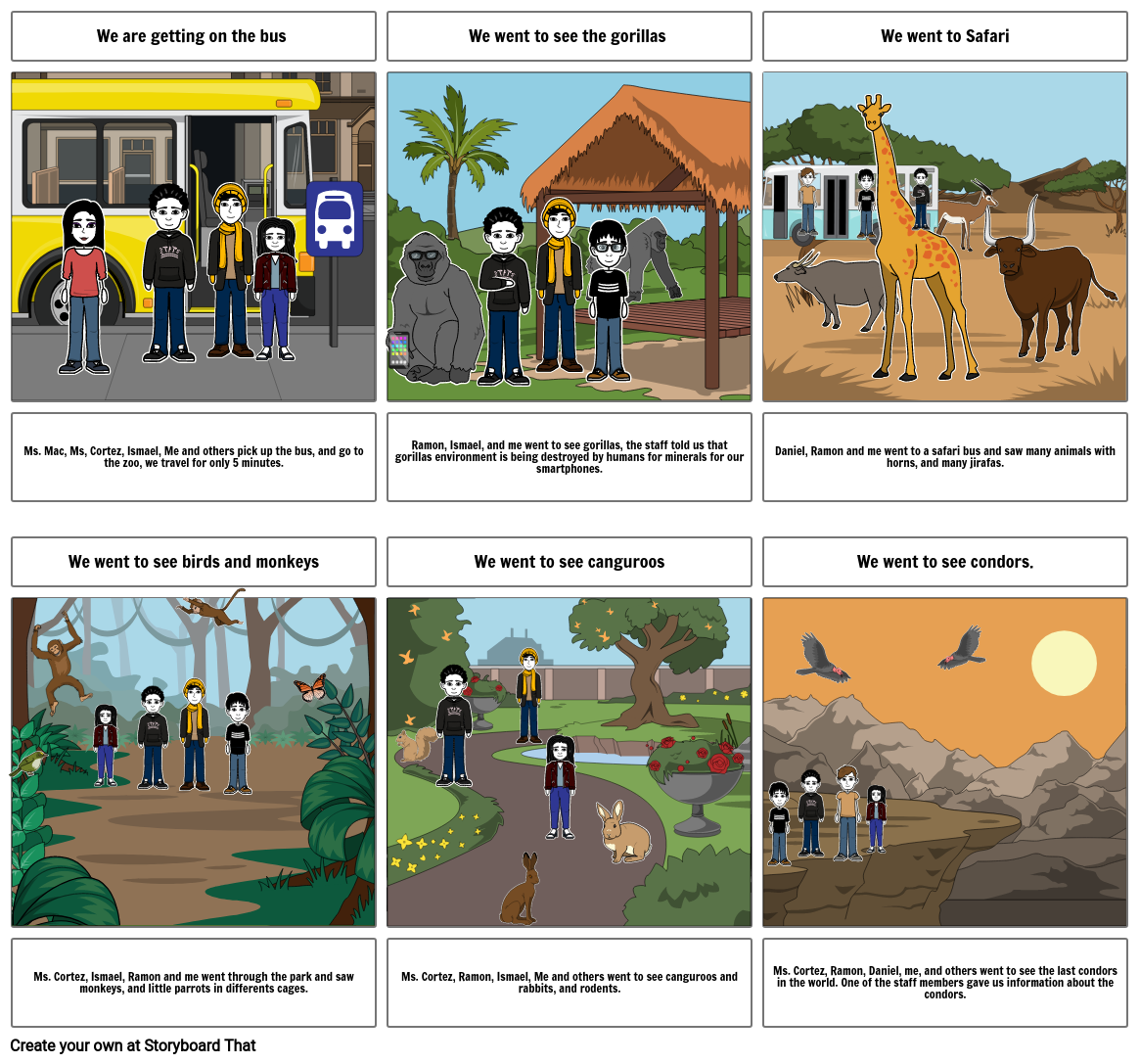 Safari Park Storyboard by b438ae82