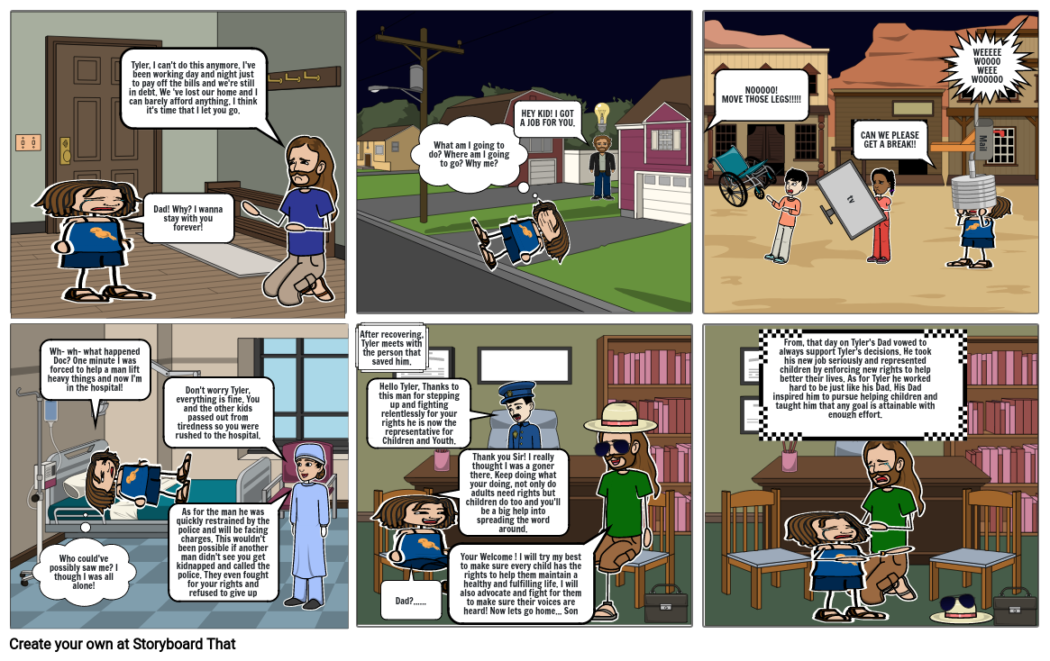 Children's rights/child poverty Storyboard by b4697891