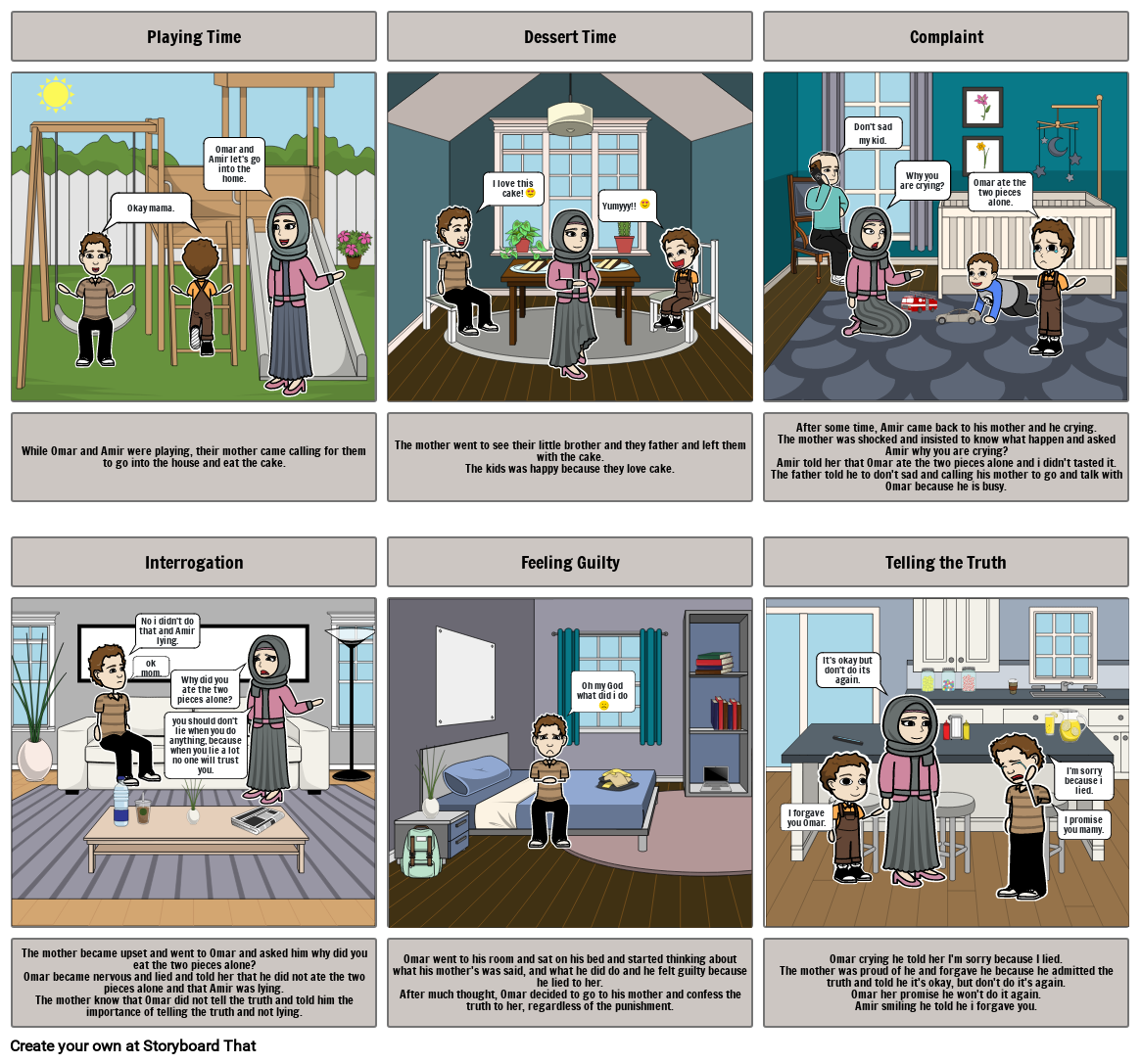 Yousef and the Ball Storyboard por b484ee11