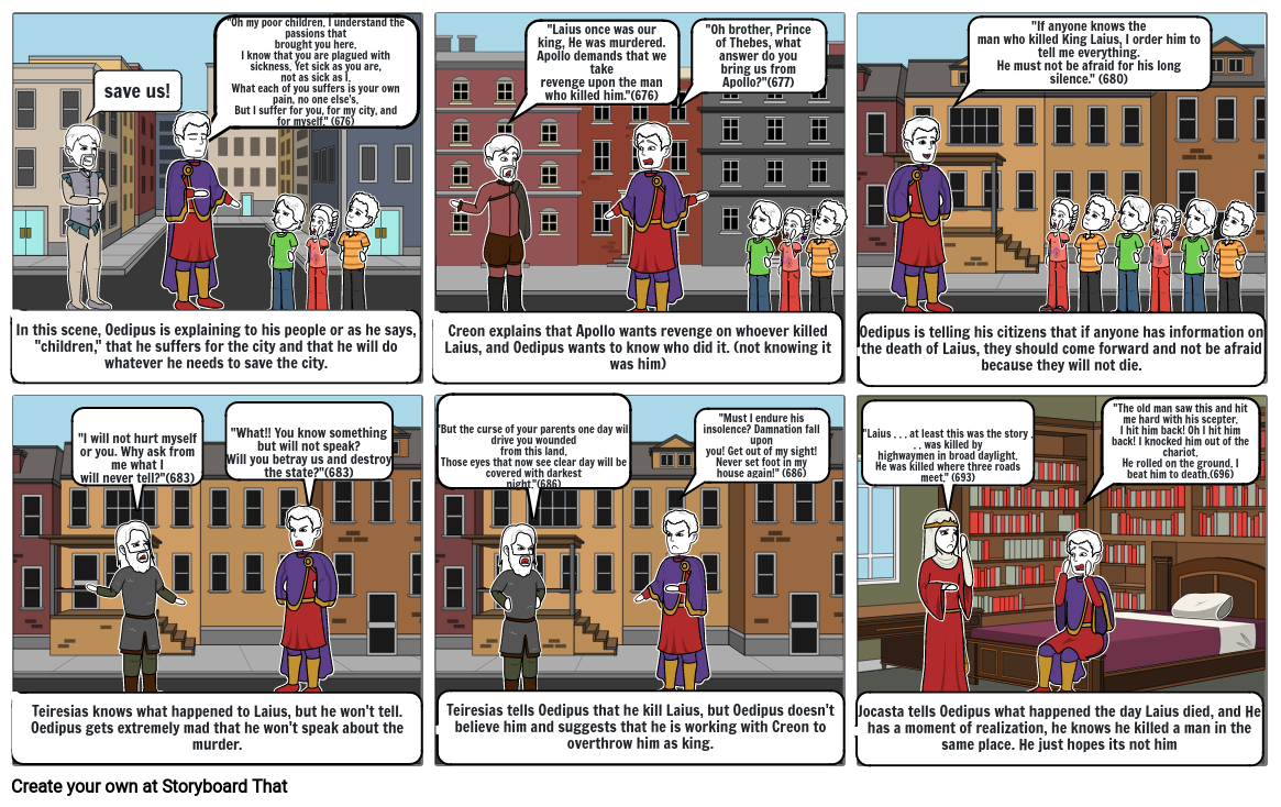 Oedipus Comic Storyboard by b503faca