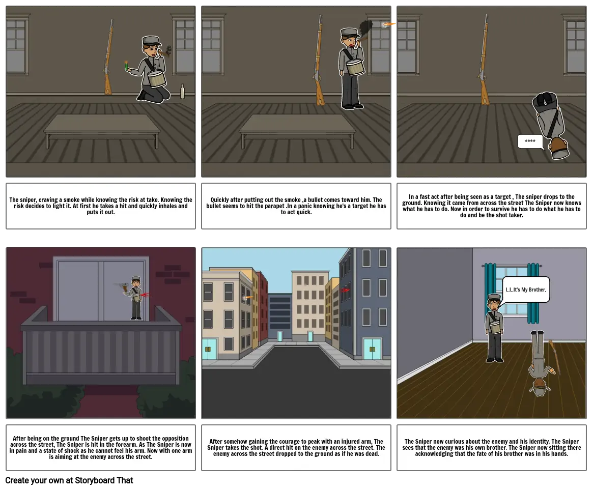 The sniper story board FInal