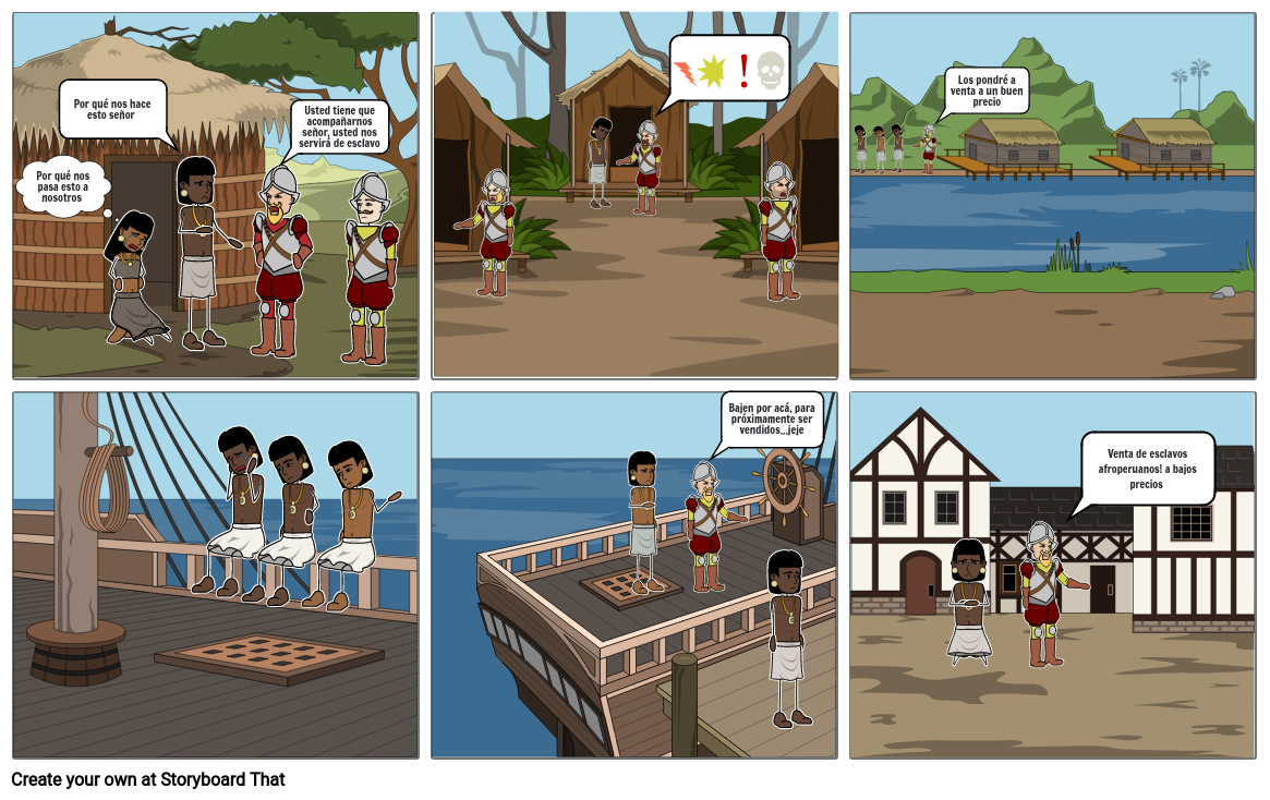 Cultura afroperuana Storyboard by b52bbb0a