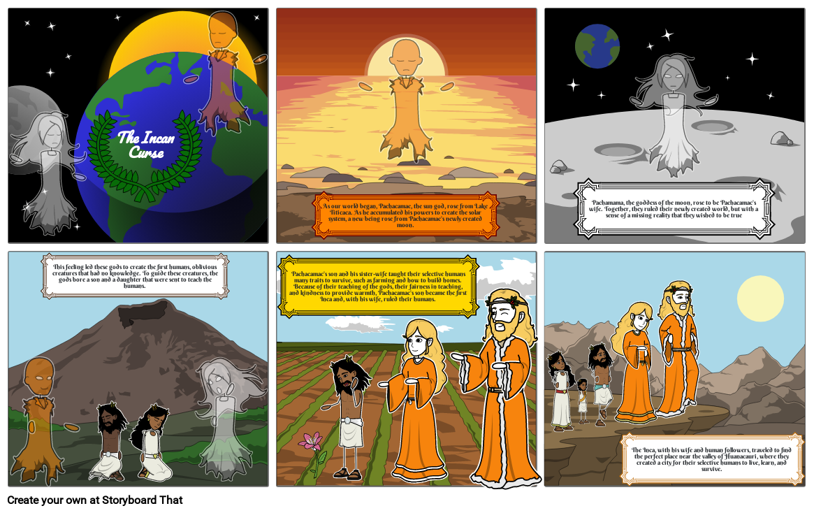 Likhith Kumbum - English Creation Myth Storyboard