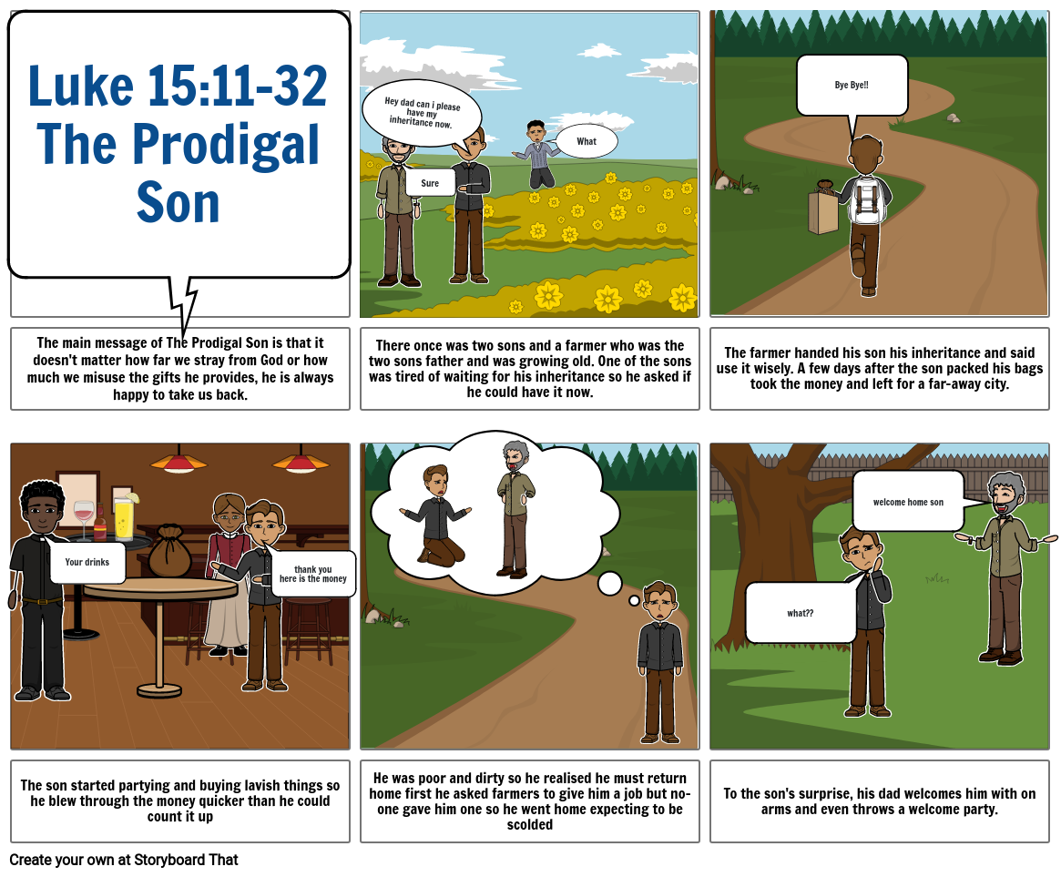 The Prodigal Son Storyboard By B56762c9
