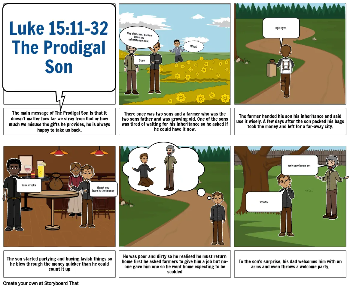 The Prodigal Son Storyboard Por B56762c9