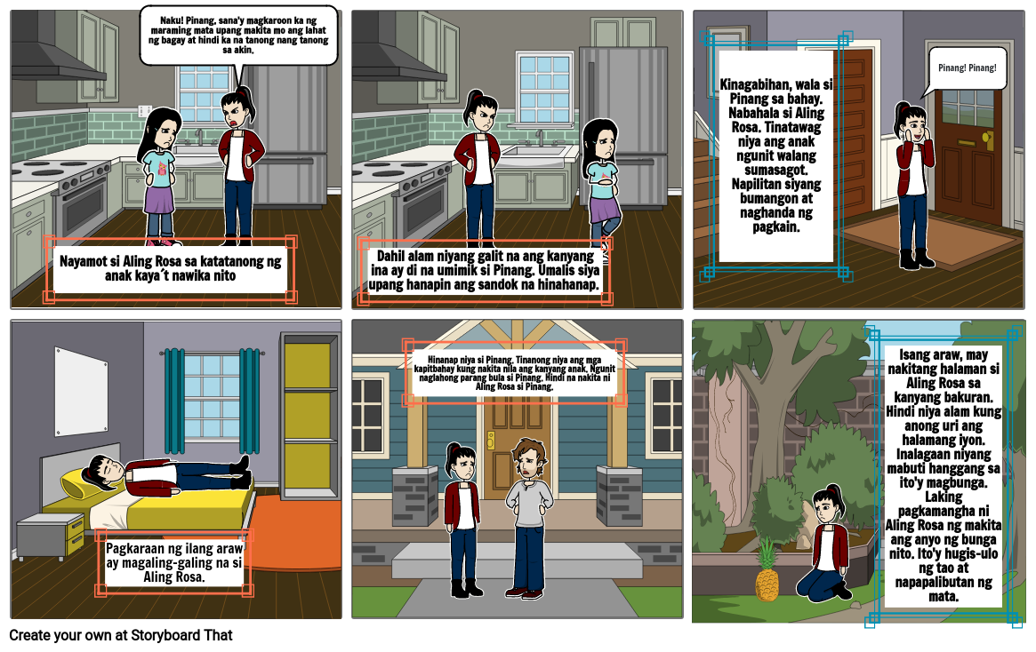 Alamant ng Pinya Storyboard por b58024b8