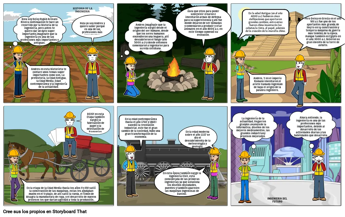 Historia De La Ingenieria Storyboard By B588ea57