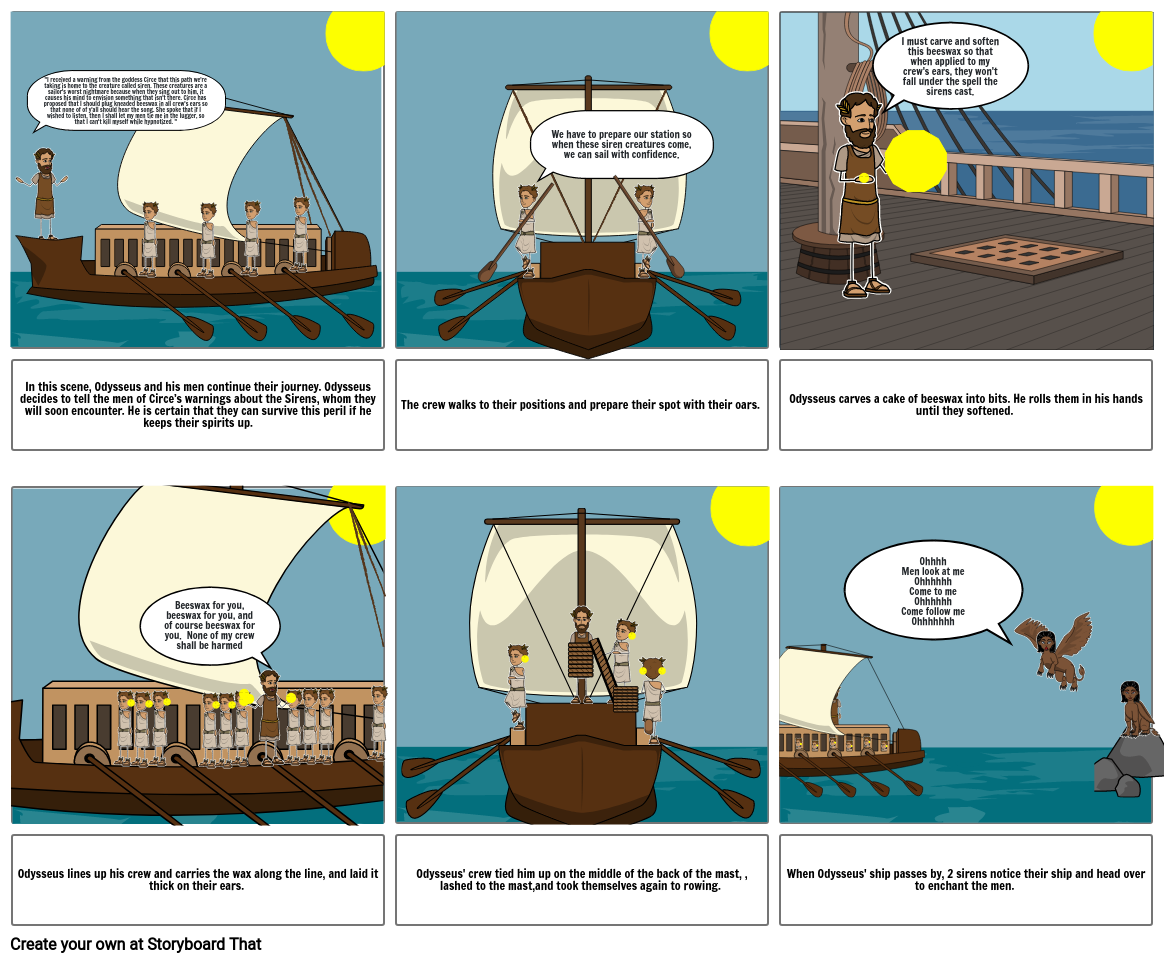 The Odyssey Storyboard