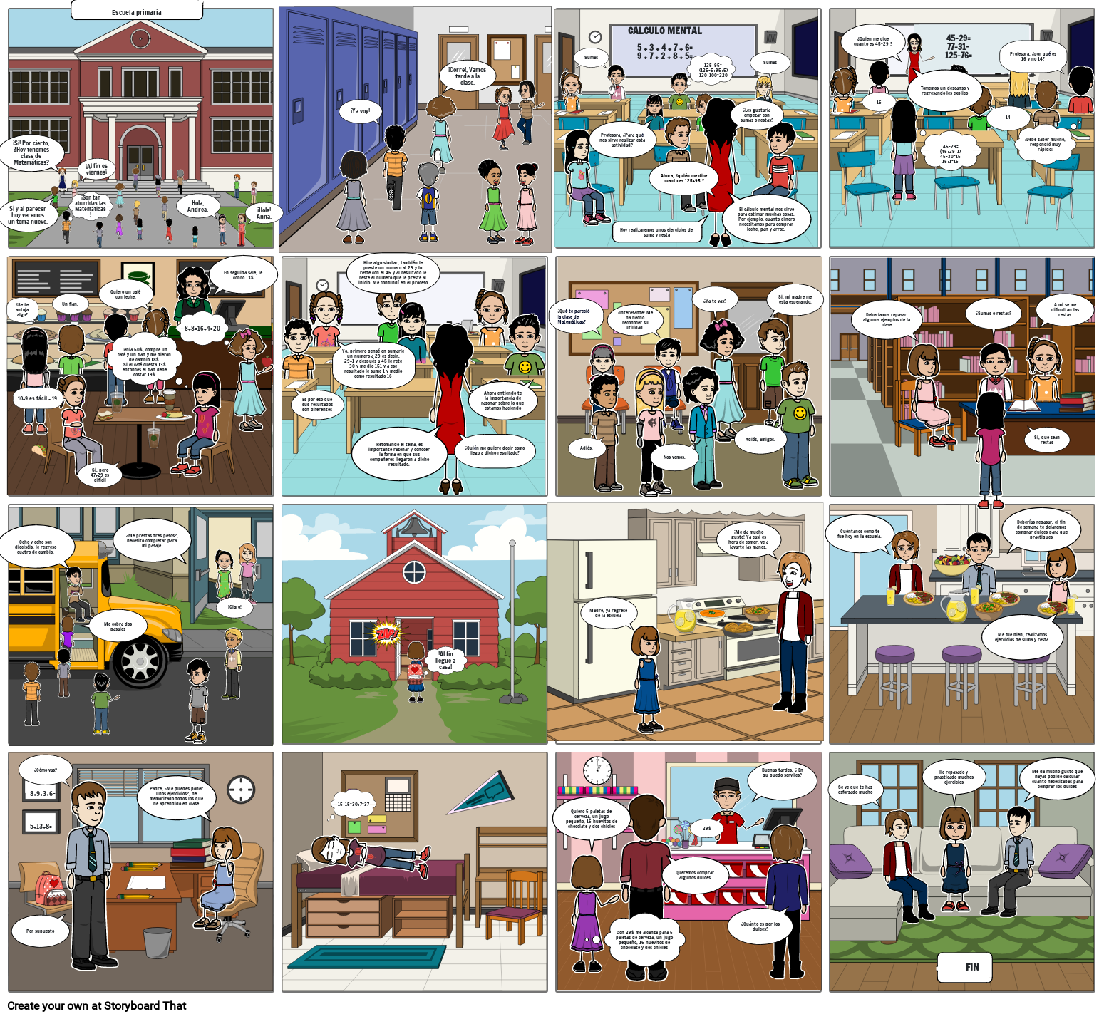 Calculo Mental Storyboard By B5fa4f14