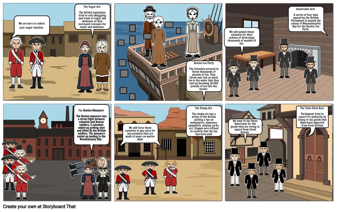 American Revolution Story Board