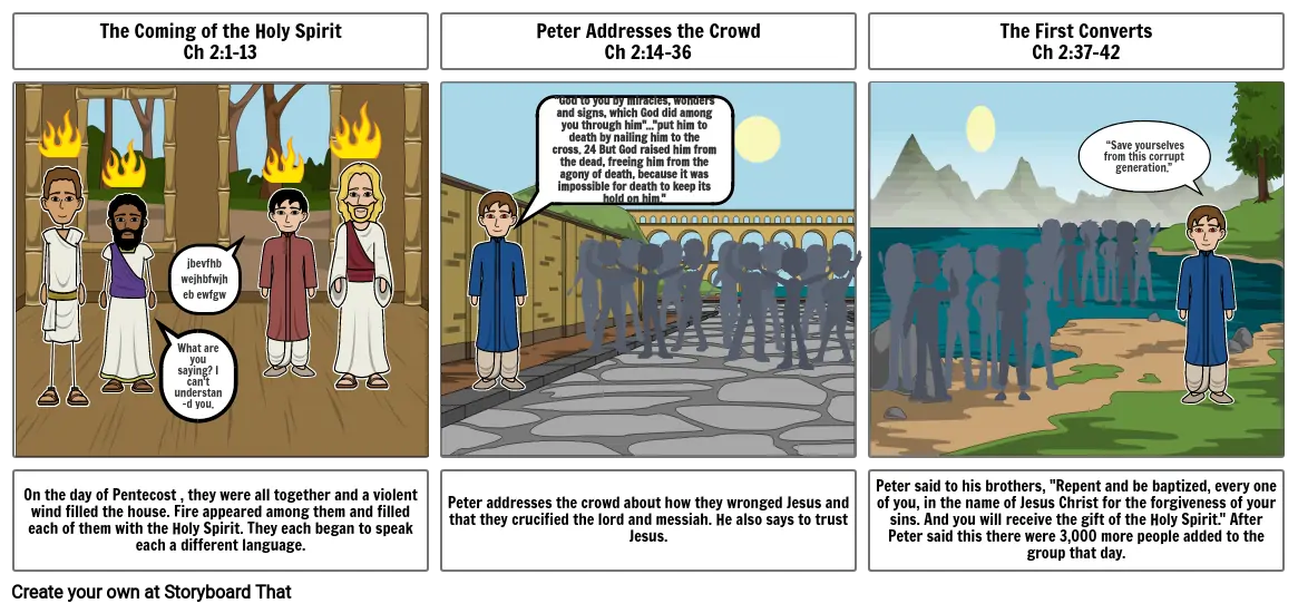 Bible Storyboard That Bible Acts