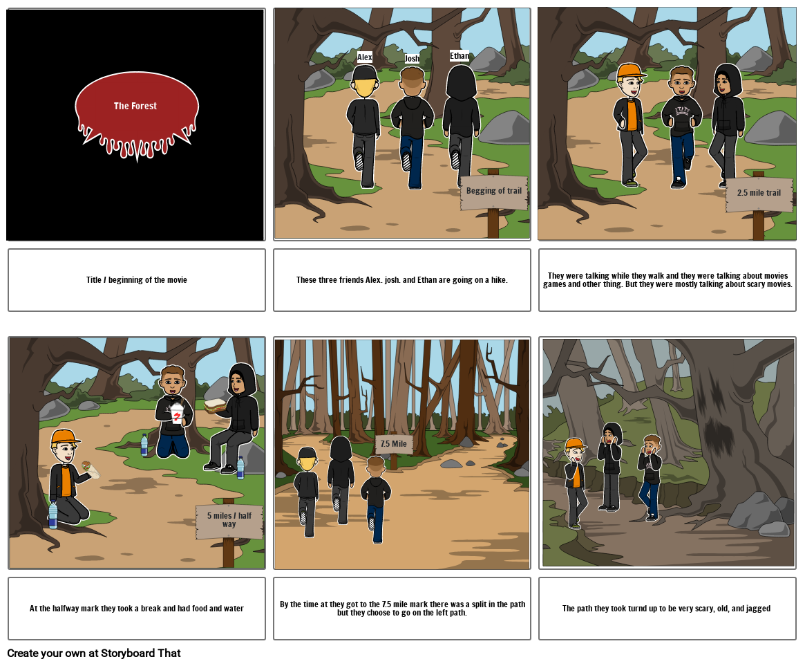 The forest Project Storyboard by b693f6a7