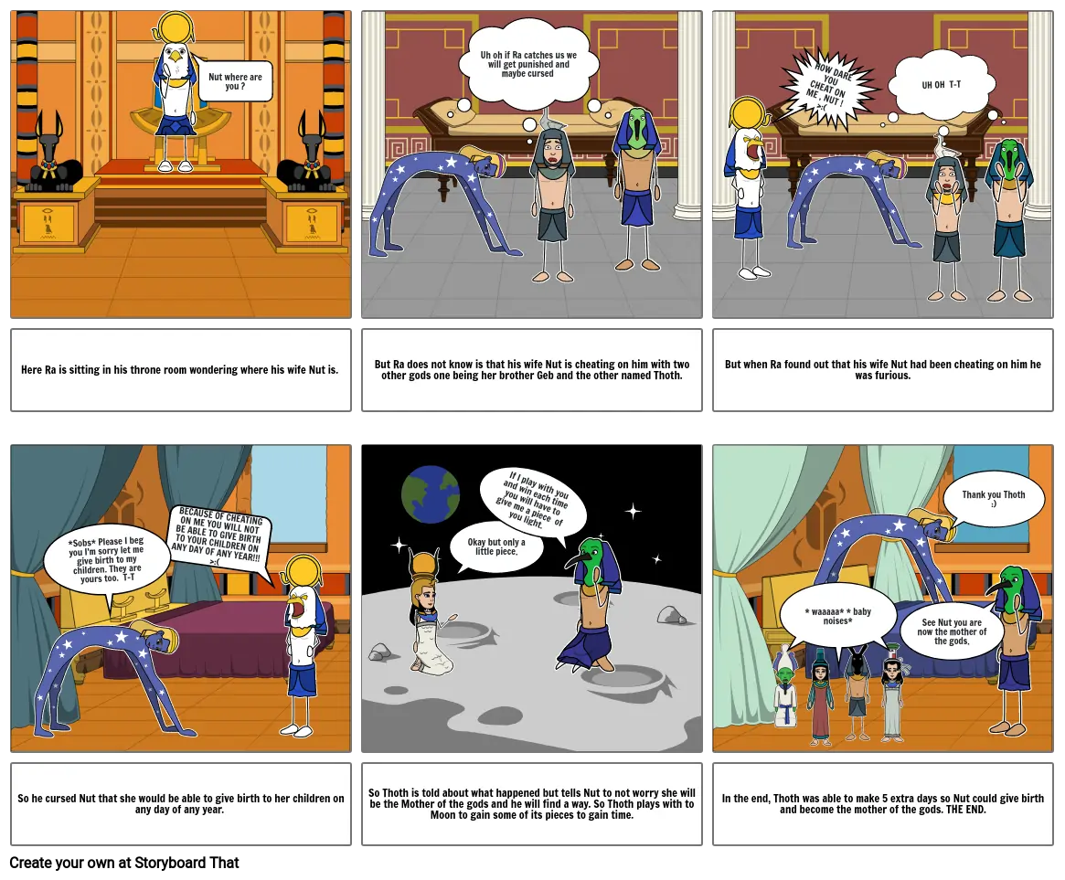 Hum. project 1: Comic Strip, Egyptian