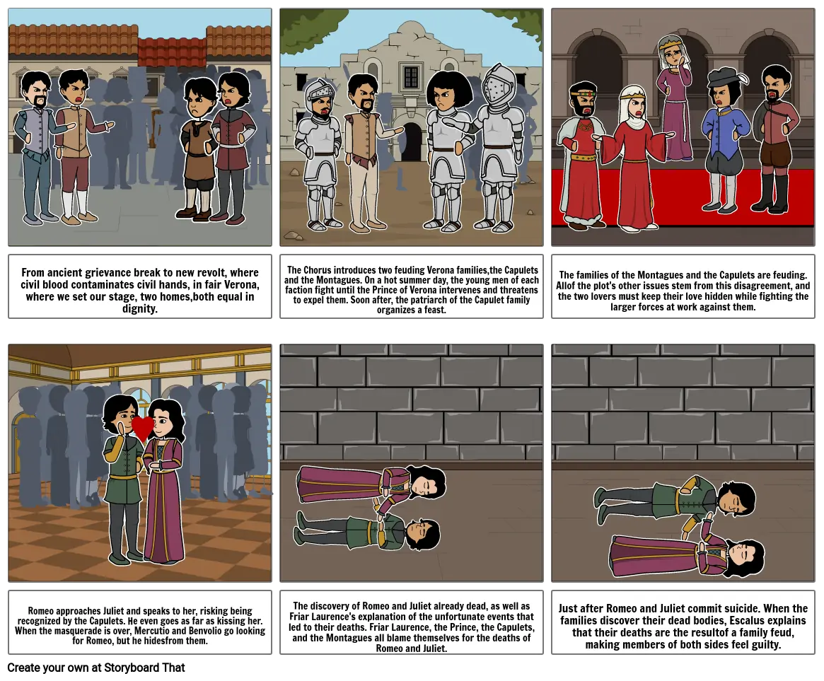 Romeo & Juliet StoryBoard