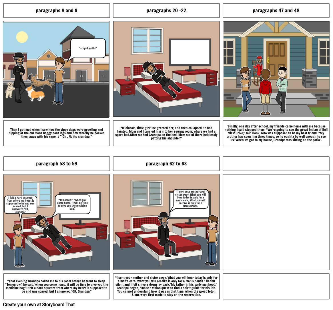 The Medicine Bag Storyboard Storyboard by b6bb428d