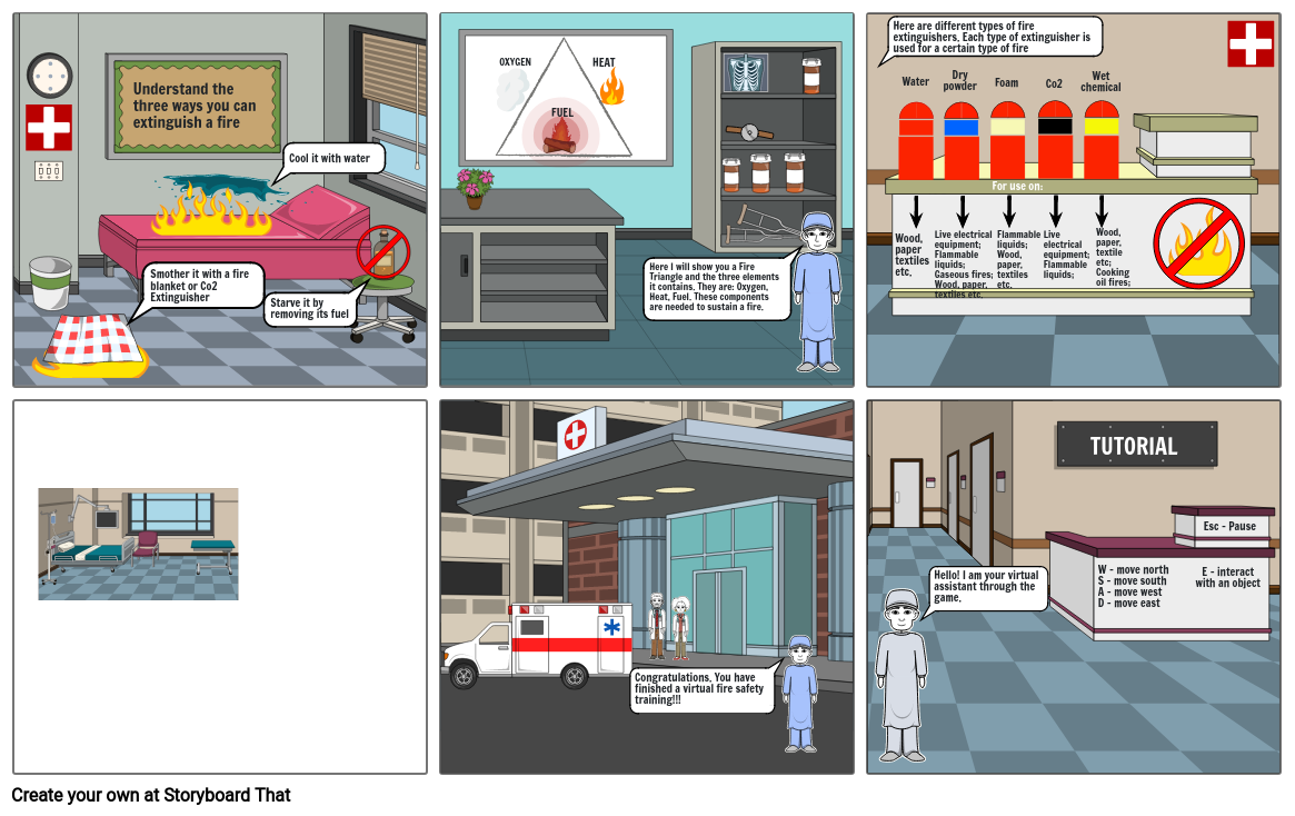 hospital storyboard