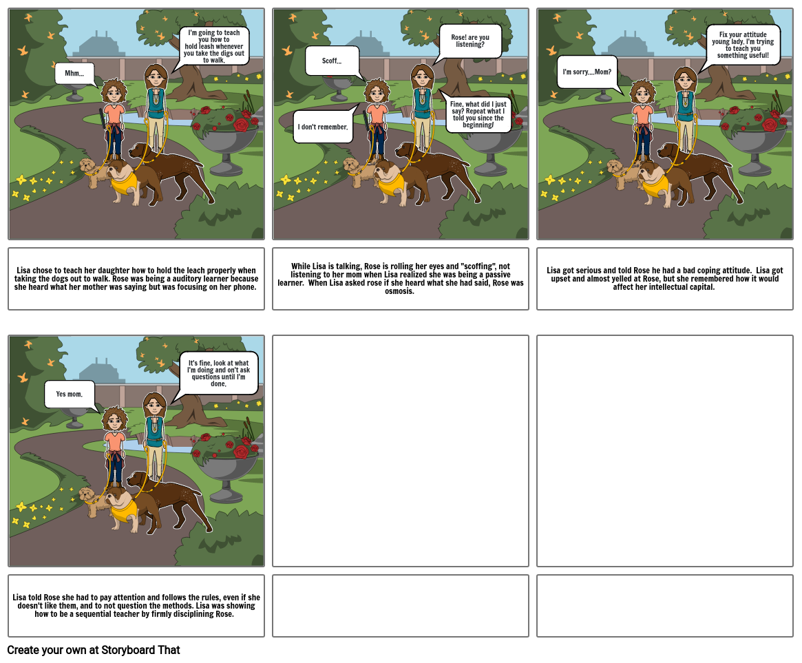 A Walk In The Park Storyboard von b7da4a17