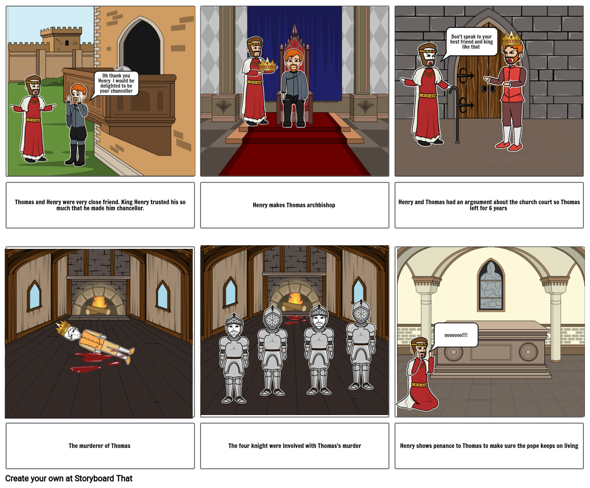 Thomas Becket Storyboard by b8c23d16