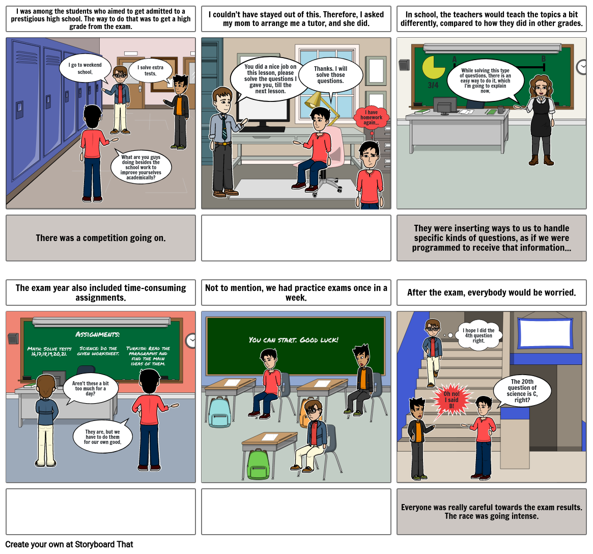 Grade 9 English Graphic Novel Project (1) Storyboard