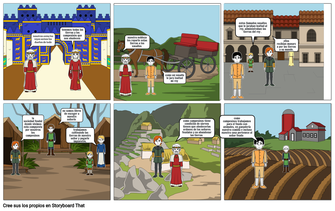 sociales. feudalismo Storyboard by b8e967b1