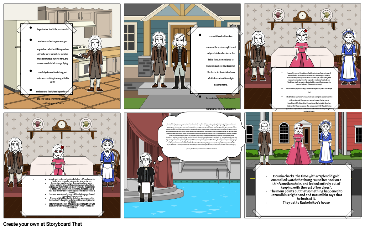 Crime and Punishment Part 3 Chapter 2 Storyboard