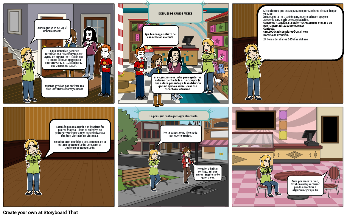 Violencia en el noviazgo Storyboard by b9b1c047