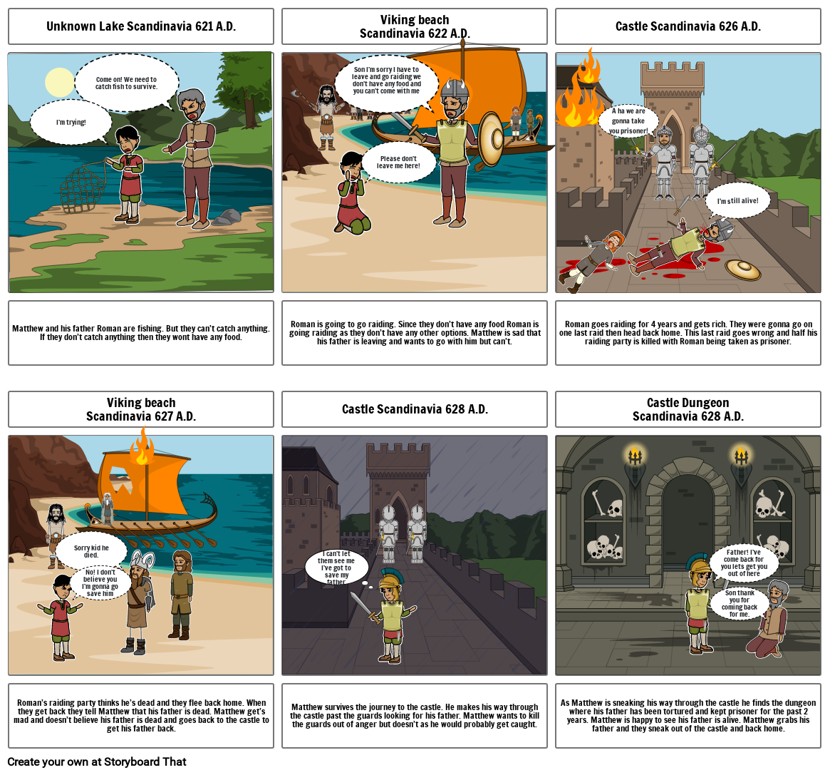 Viking Story Storyboard By B9fcaa05