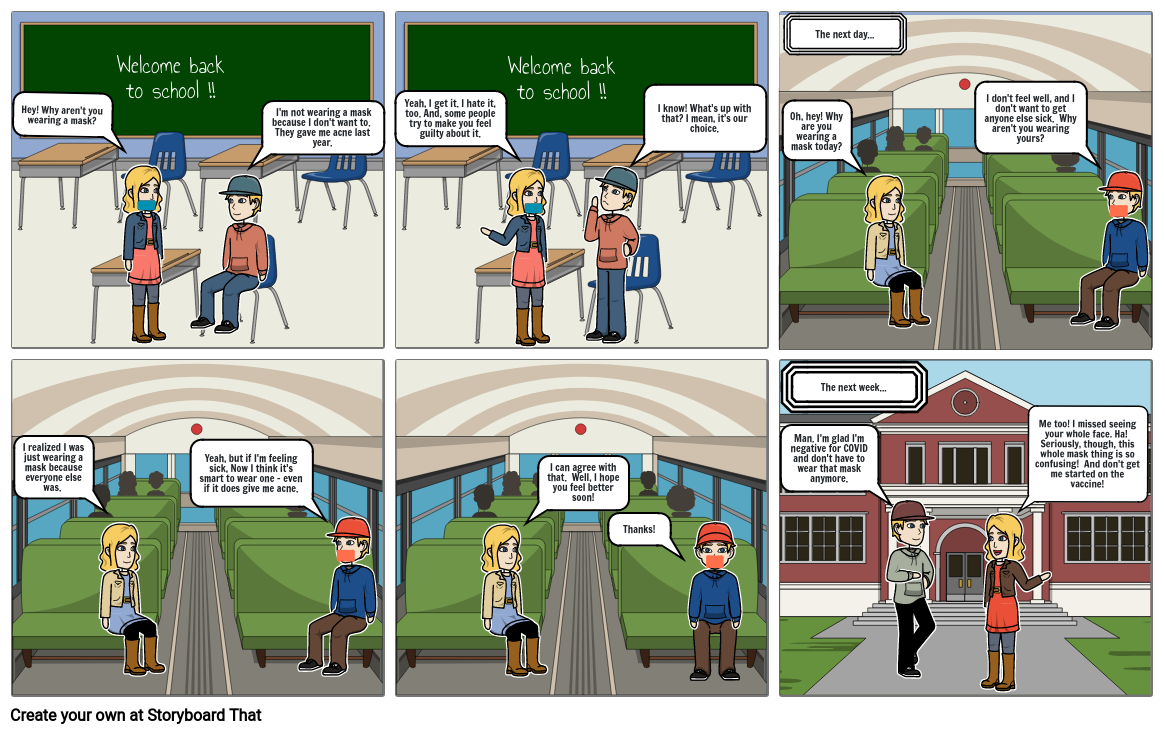 Covid-19 Comic Strip