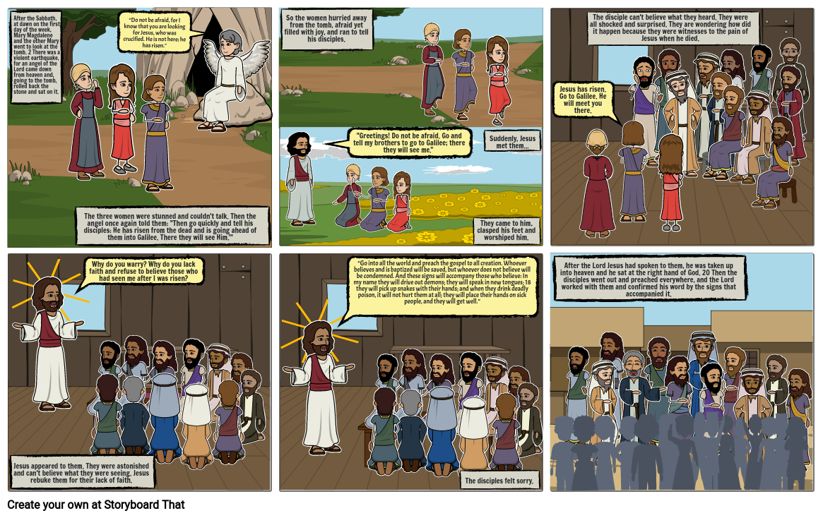 Jesus' Resurrection Storyboard by ba210826