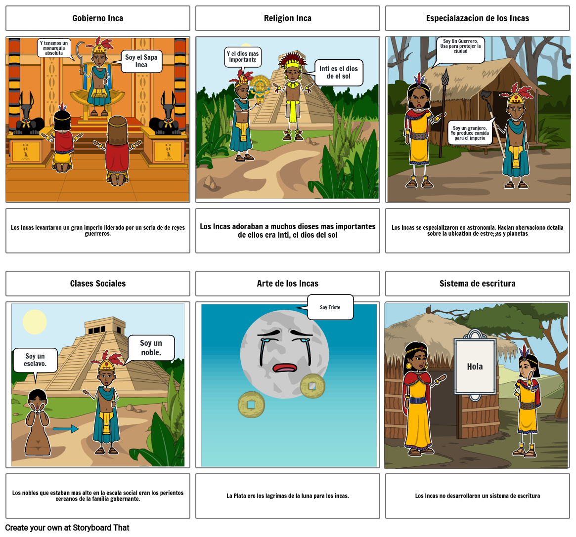 Incas Storyboard by ba554bef