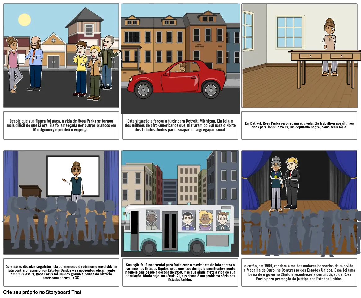 Rosa Parks Storyboard By Ba58afa3 