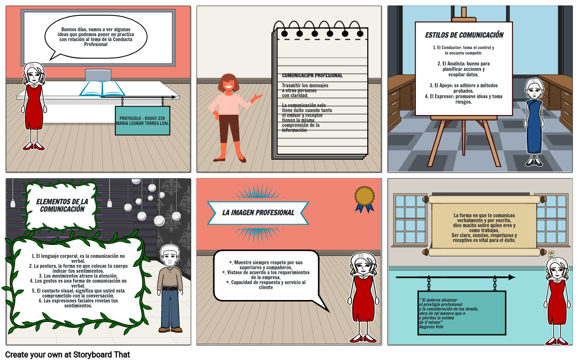 Conducta Profesional Storyboard Por Ba6ea2f4